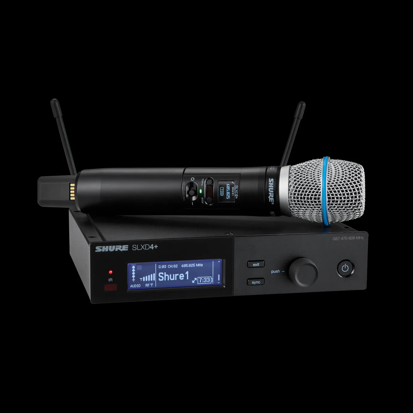 Shure SLXD24+E Beta87 Handsenderset G65 470-606MHZ