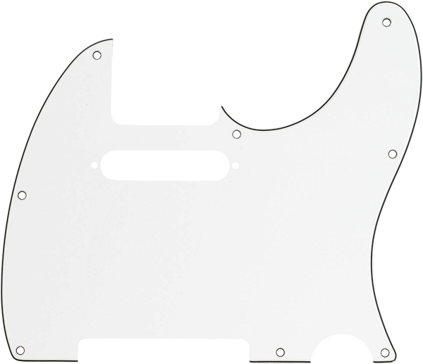 Fender Pickguard Telecaster® 8-Hole Mount, Parchment, 3-Ply