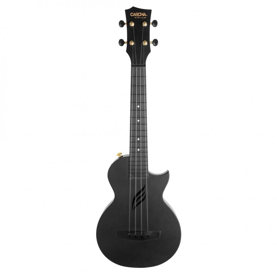 Cascha Ukulele Carbon Black Ukulele Set
