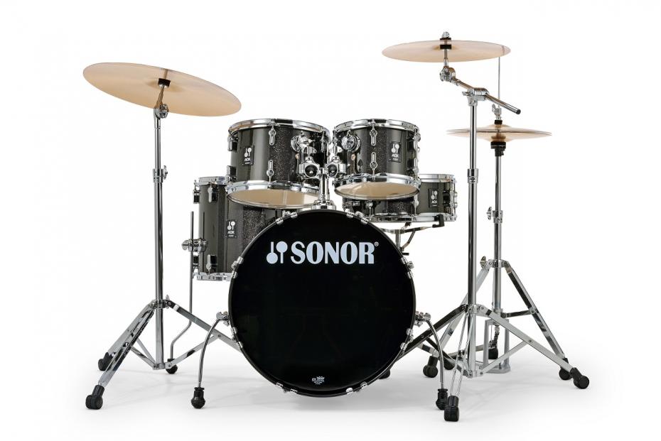 Sonor AQX Set Studio Komplettset Black Midnight Sparkle