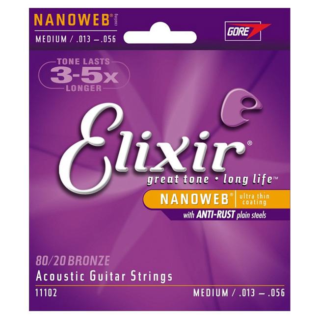 Elixir 11102 13-56 80/20 Bronze Nanoweb