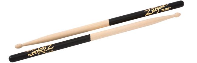 Zildjian 2B Holzkopf Black Dip Sticks