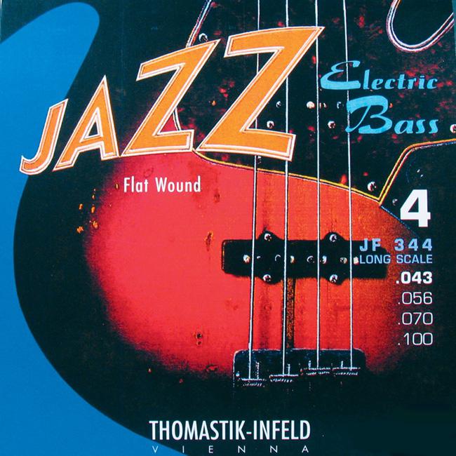 Thomastik Infeld JF-344 Jazz Flatwound Saiten 4-Saiter 43-100