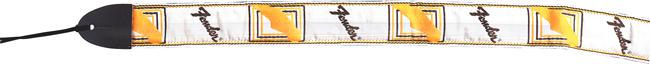 Fender Monogrammed Strap white/brown/yellow