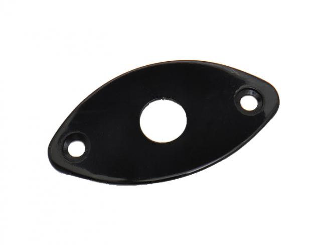 Buchsenblech oval schwarz