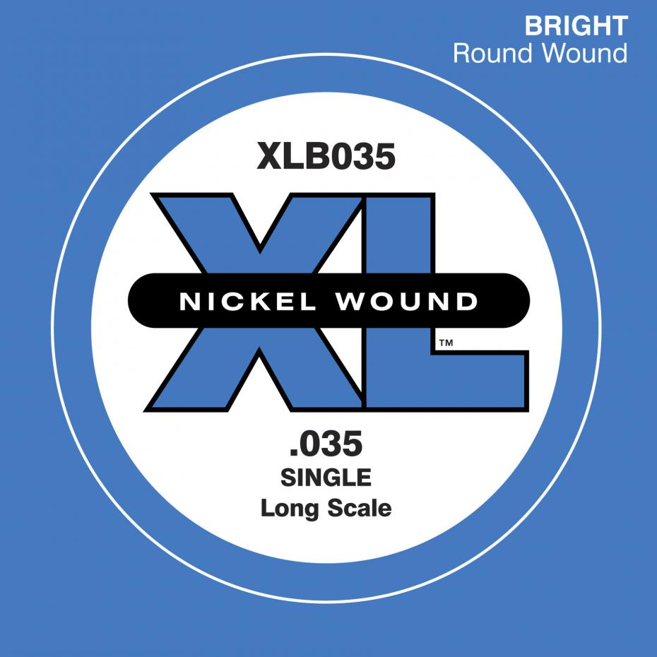 D´Addario XLB035 Single XL Nickel Wound 035 Long Scale