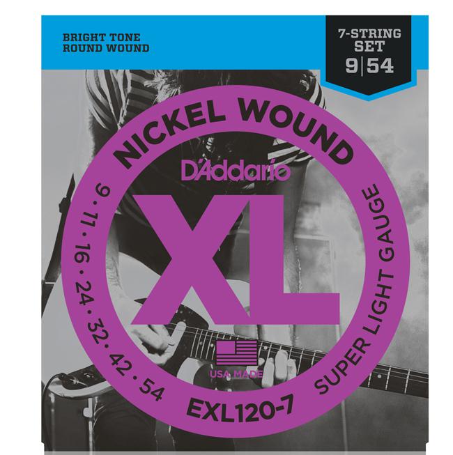 D´Addario EXL120-7 9-54 7-String