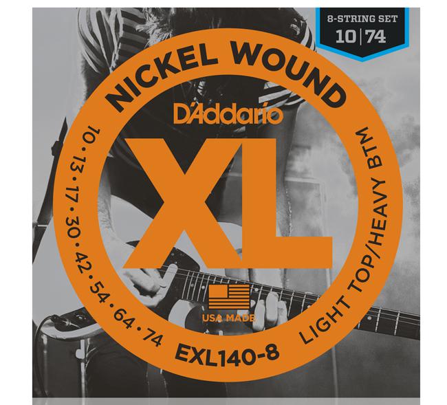 D`Addario EXL140-8 10-74 8-String