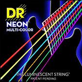 DR Strings HI DEF - NEON MULTI-COLOR NMCE-10