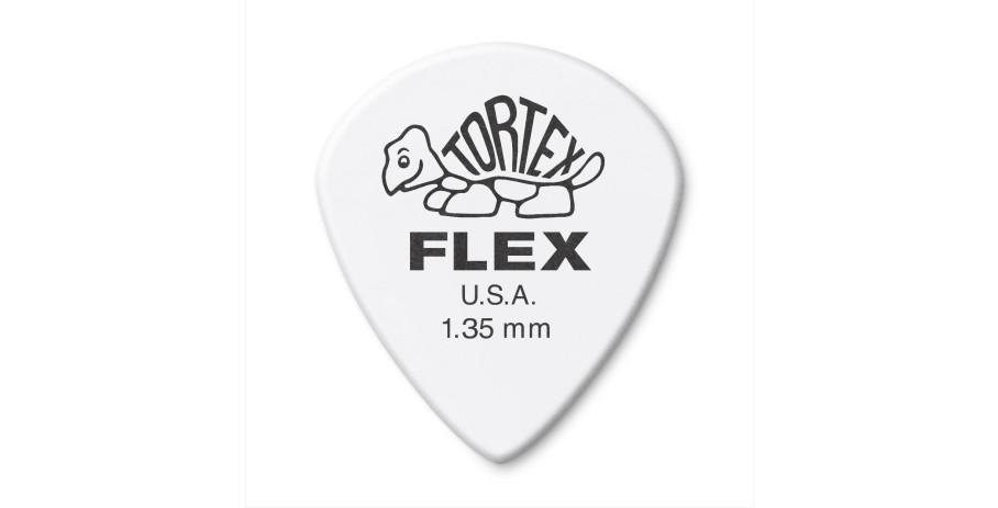 Dunlop Tortex Flex Jazz III Picks Player´s Pack 12 pcs. white, 1.35 mm