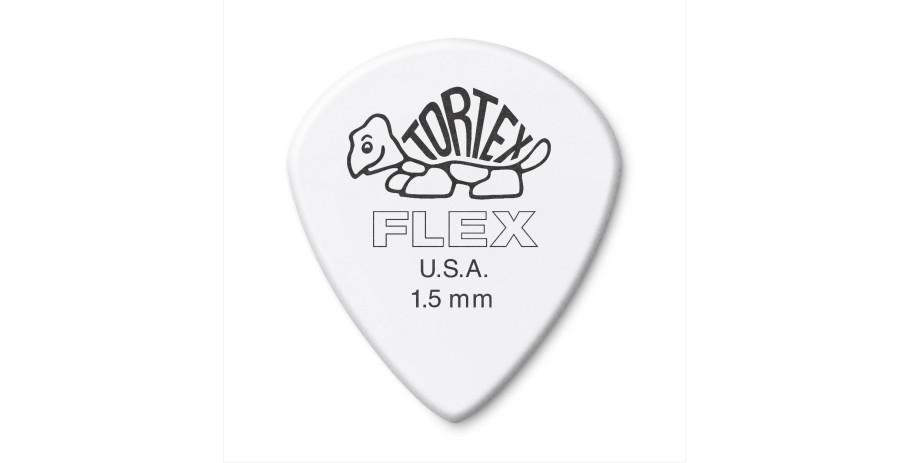 Dunlop Tortex Flex Jazz III Picks Player´s Pack 12 pcs. white, 1.50 mm
