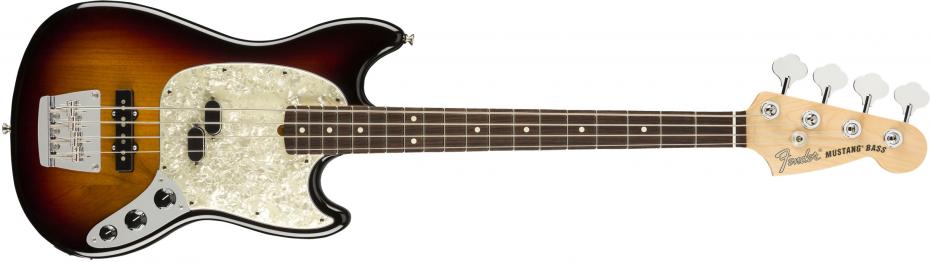 Fender American Performer Mustang Bass® Rosewood Fingerboard 3-Color Sunburst