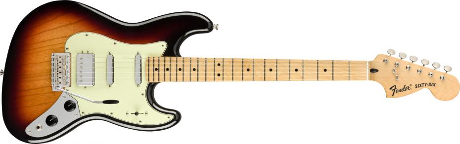 Fender® Sixty-Six™ Maple Fingerboard 3-Color Sunburst