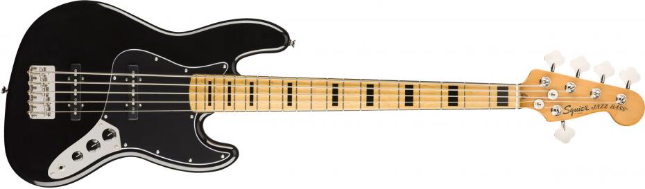 Squier Classic Vibe 70s Jazz Bass® V Maple Fingerboard Black
