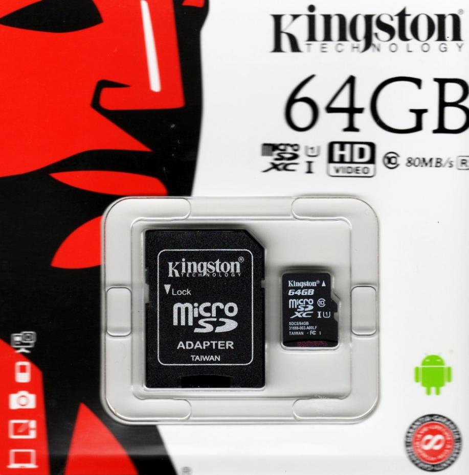 Micro SD-Card 64GB SDXC Karte Class 10