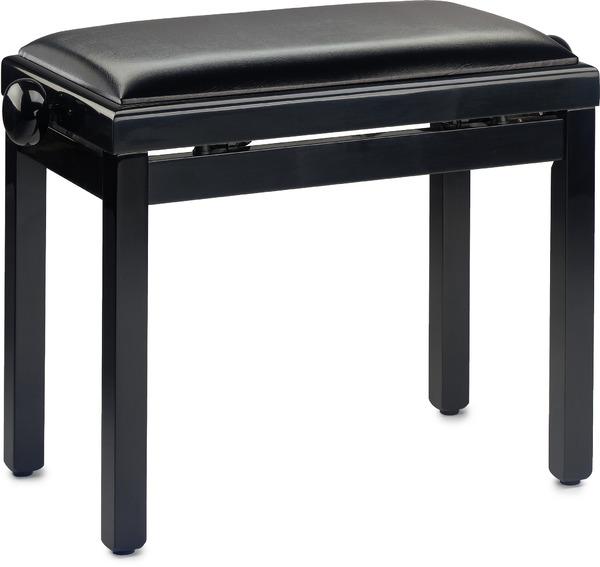 Stagg Pianobank schwarz hochglanz mit Vinylauflage