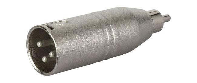 Umstecker XLRmale-Cinch male