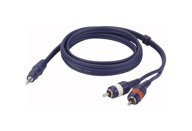 Kabel 3,5mm Miniklinke  - 2 x Cinch-Stecker, 1,5m