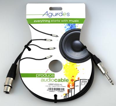 Agurdes Cables 1xXLR female-1x symmetrische Klinke 6,3mm 6,0m Alt