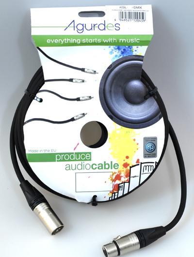 Agurdes DMX Kabel, 5-pol, 15m