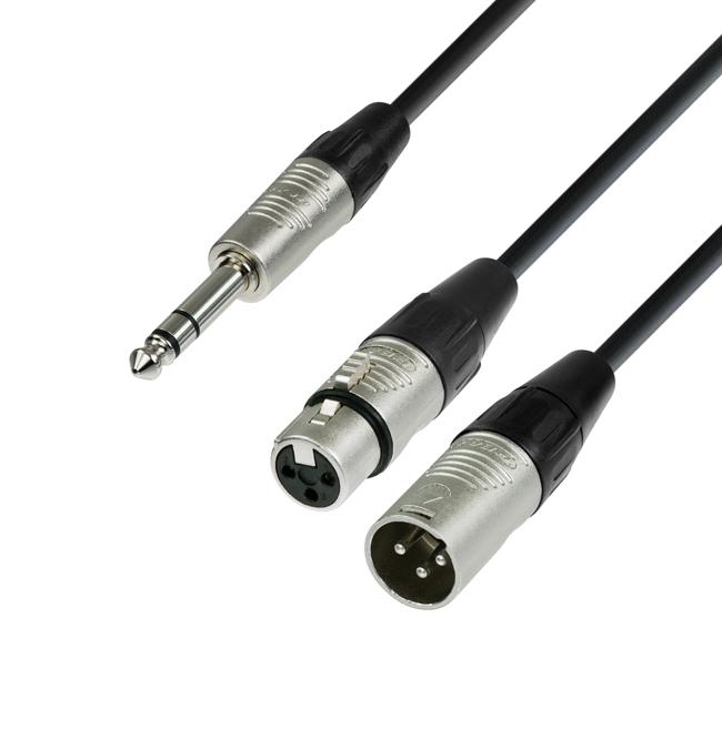 Agurdes Insertkabel Klinke- XLRmale/female 1,8m