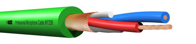 KLOTZ MY-206 symm.Kabel grün 100m