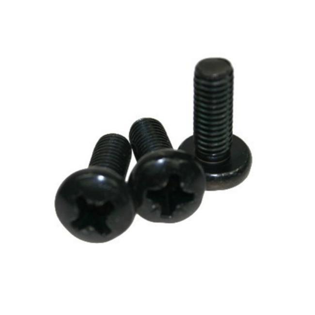 Adam Hall 5410 BLK M6x16 Kreuzschlitzschraube schwarz