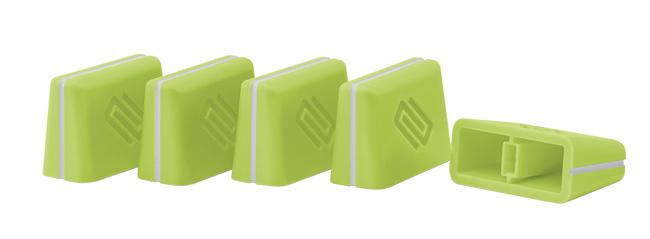 Reloop Fader-Cap-Set Grün 5 Stk.